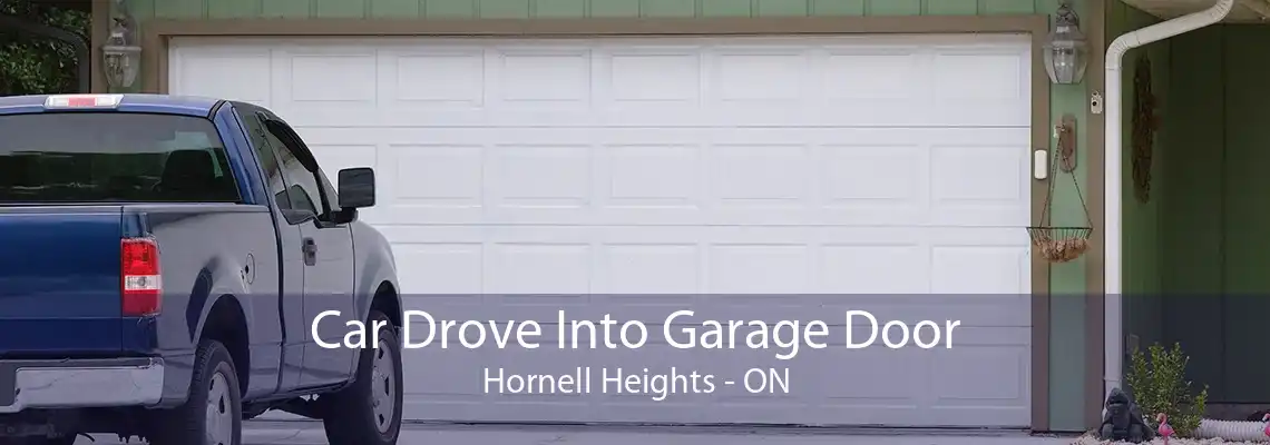 Car Drove Into Garage Door Hornell Heights - ON