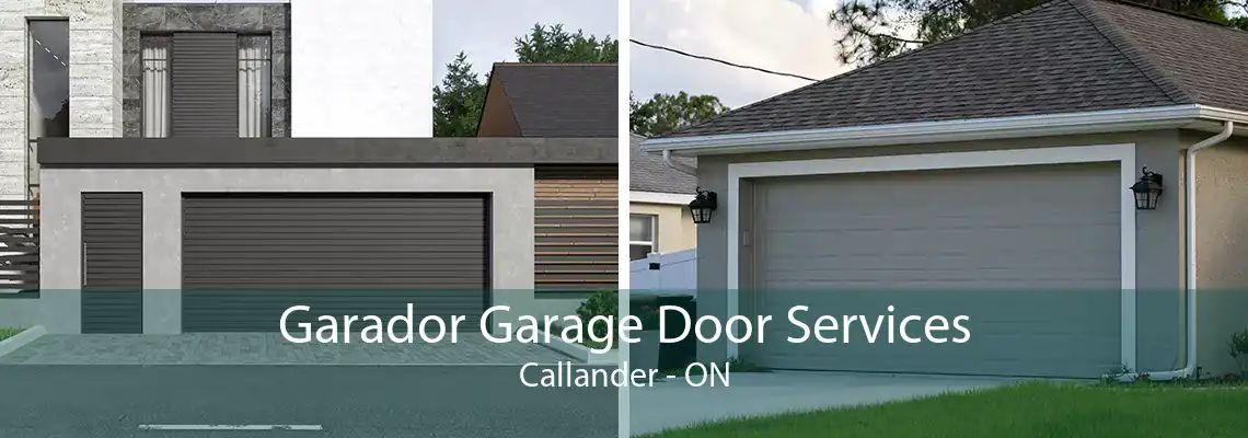 Garador Garage Door Services Callander - ON