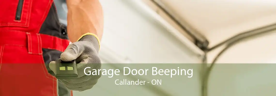 Garage Door Beeping Callander - ON
