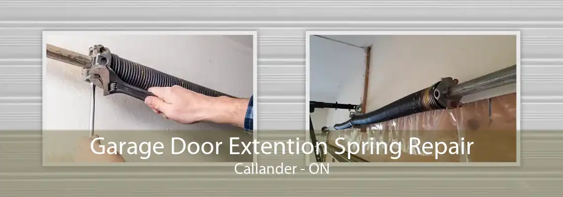 Garage Door Extention Spring Repair Callander - ON