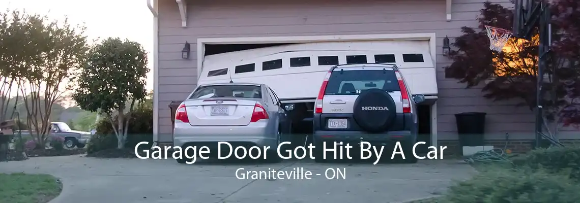 Garage Door Got Hit By A Car Graniteville - ON