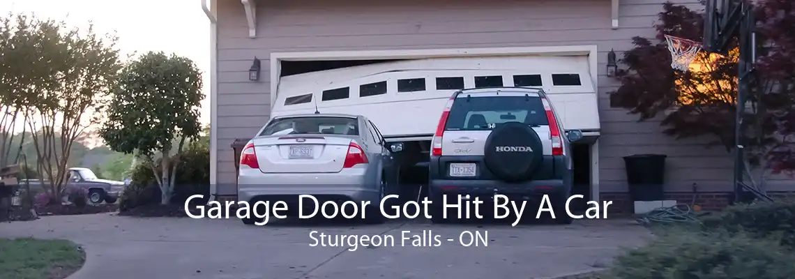 Garage Door Got Hit By A Car Sturgeon Falls - ON