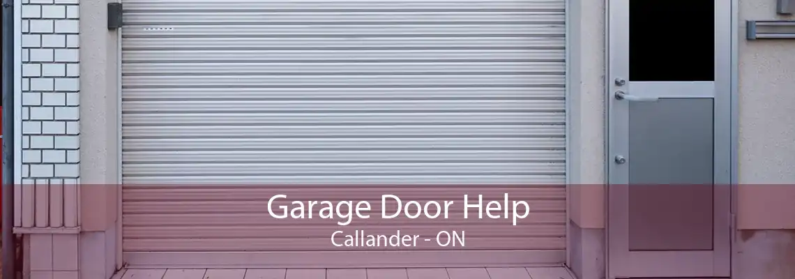 Garage Door Help Callander - ON