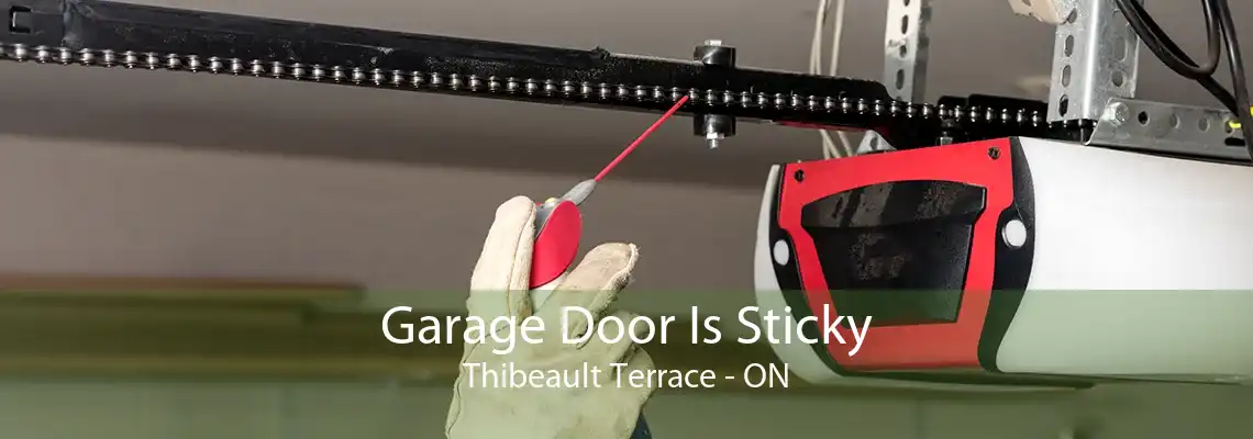 Garage Door Is Sticky Thibeault Terrace - ON