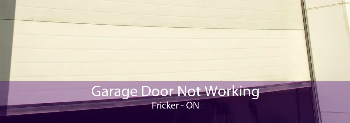 Garage Door Not Working Fricker - ON