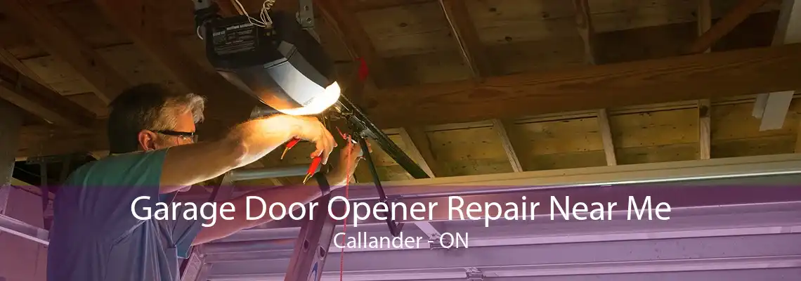Garage Door Opener Repair Near Me Callander - ON