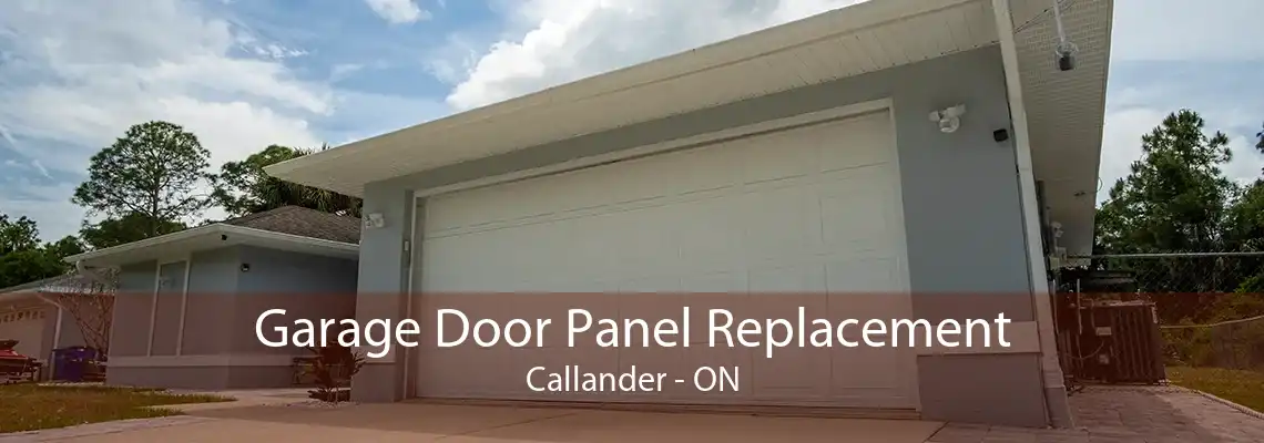 Garage Door Panel Replacement Callander - ON