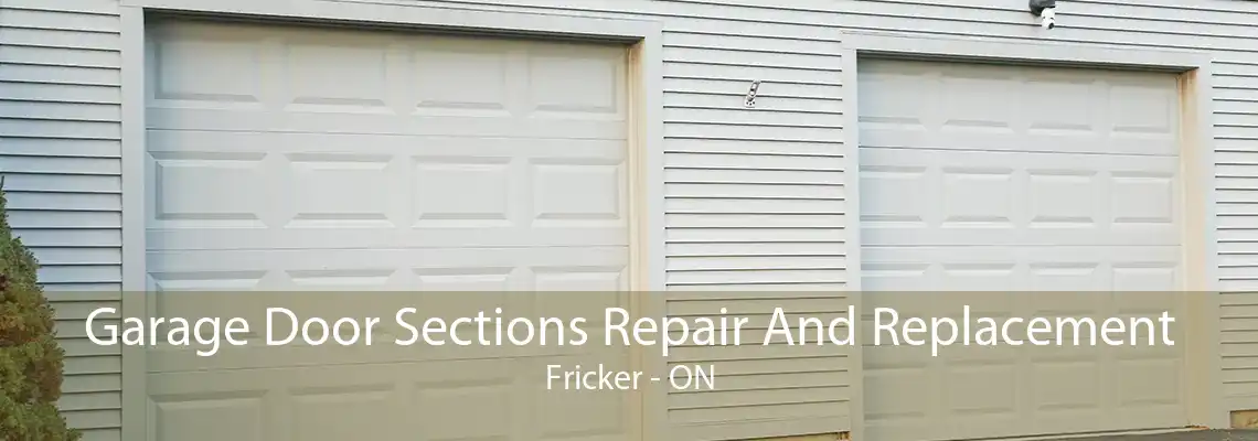 Garage Door Sections Repair And Replacement Fricker - ON