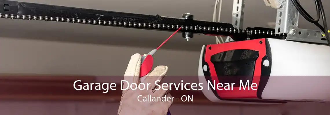 Garage Door Services Near Me Callander - ON