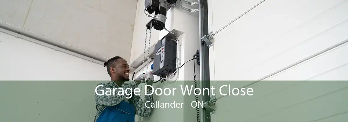 Garage Door Wont Close Callander - ON
