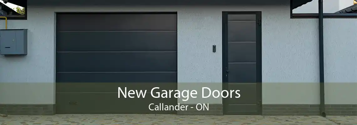 New Garage Doors Callander - ON