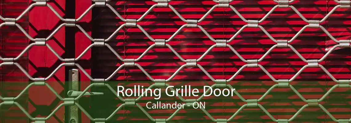 Rolling Grille Door Callander - ON