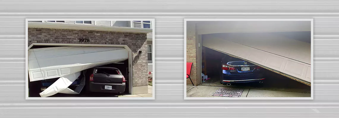 Repair Commercial Garage Door Got Hit By A Car in Sturgeon Falls, ON